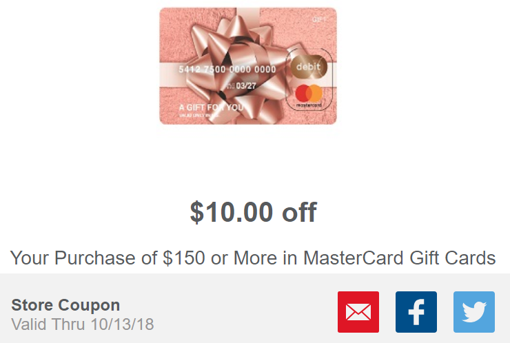 Meijer Mastercard Gift Cards deal