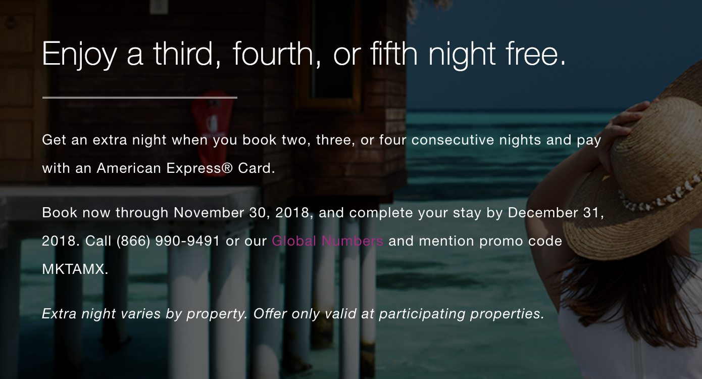 Preferred Hotels Offers Free Night for Amex Cardholders