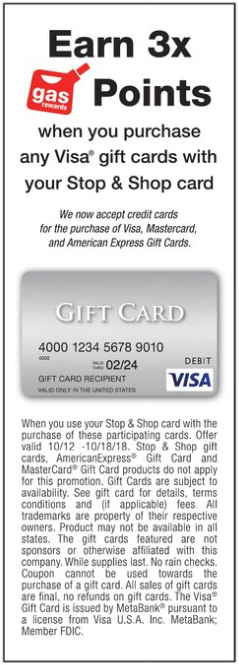 visa gift cards fuel promo