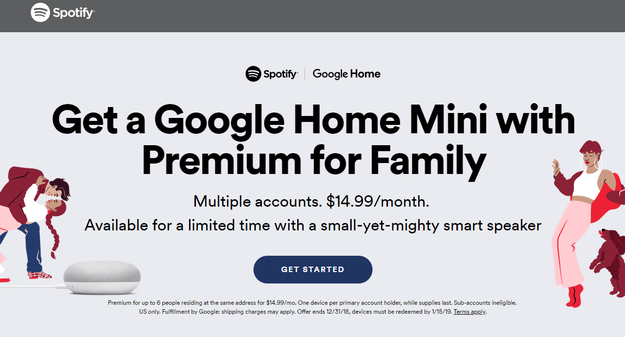 google home spotify family