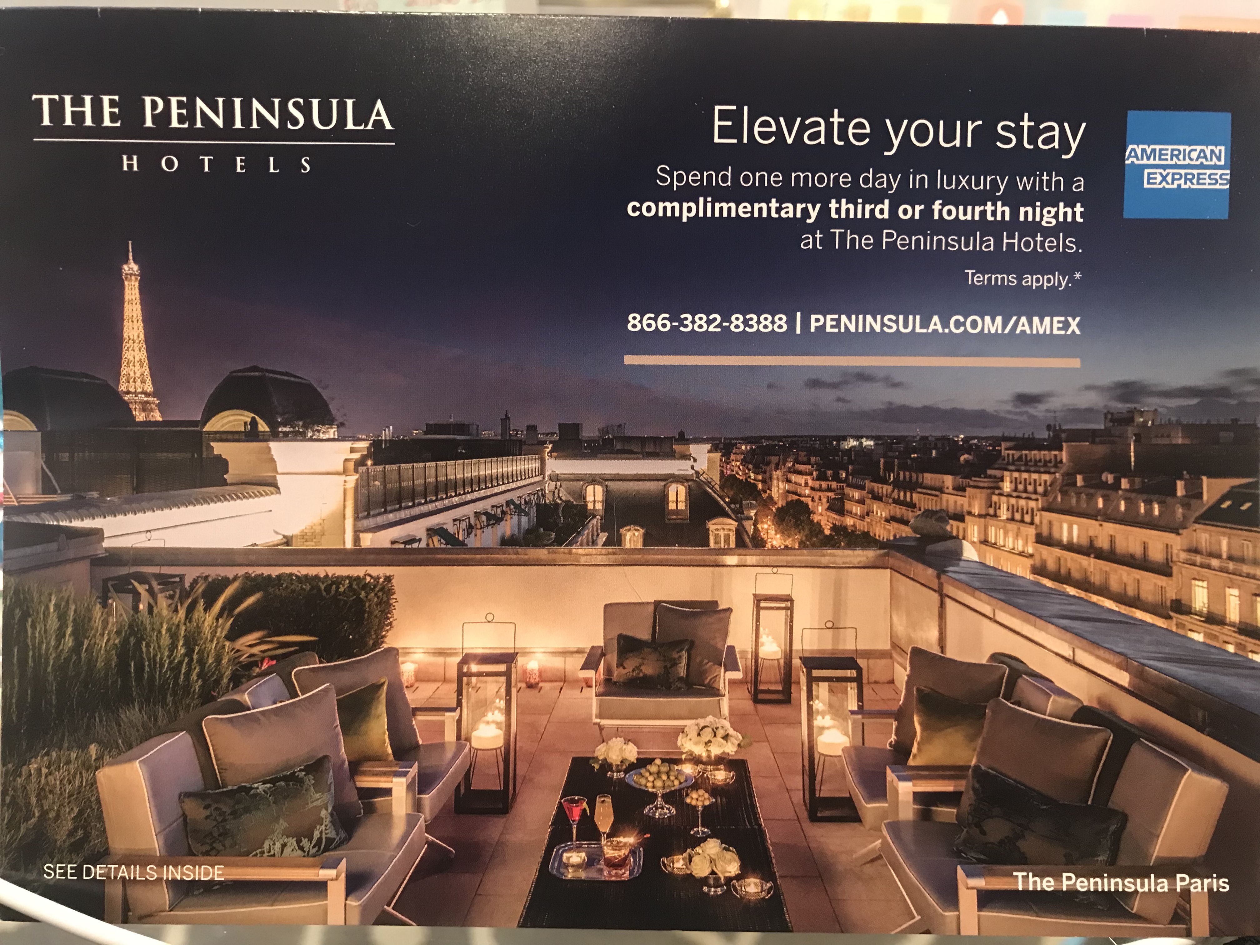 Peninsula Hotels Offers Free Night for Amex Cardholders