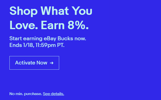 ebay bucks promotion