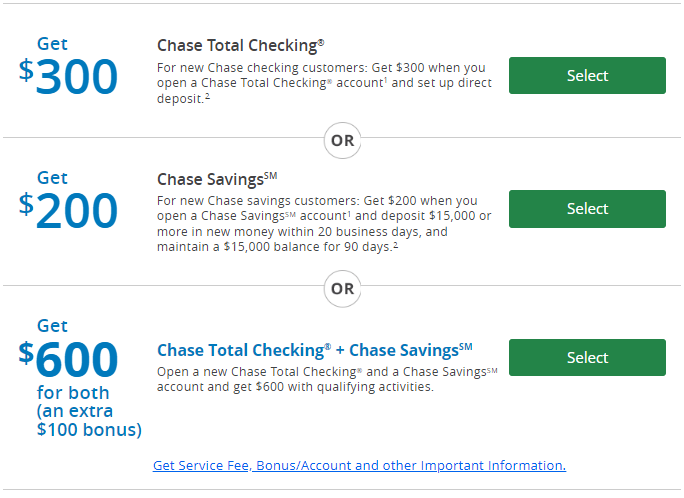 Get 600 Bonus With New Chase Checking And Savings Accounts