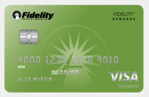 Fidelity Rewards Visa $300 Bonus