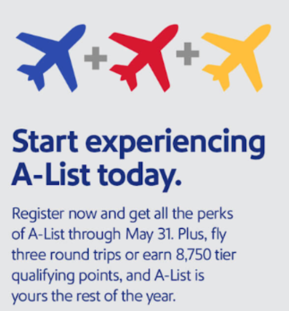 Start Experiencing Southwest A-List Today