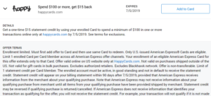happy cards amex offer