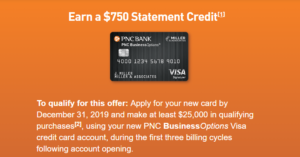 pnc business card $750 bonus