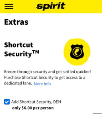 Spirit Shortcut Security Cost
