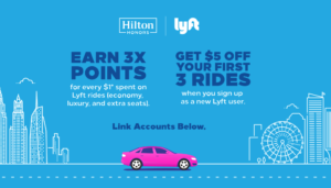 Hilton Points on Lyft Rides