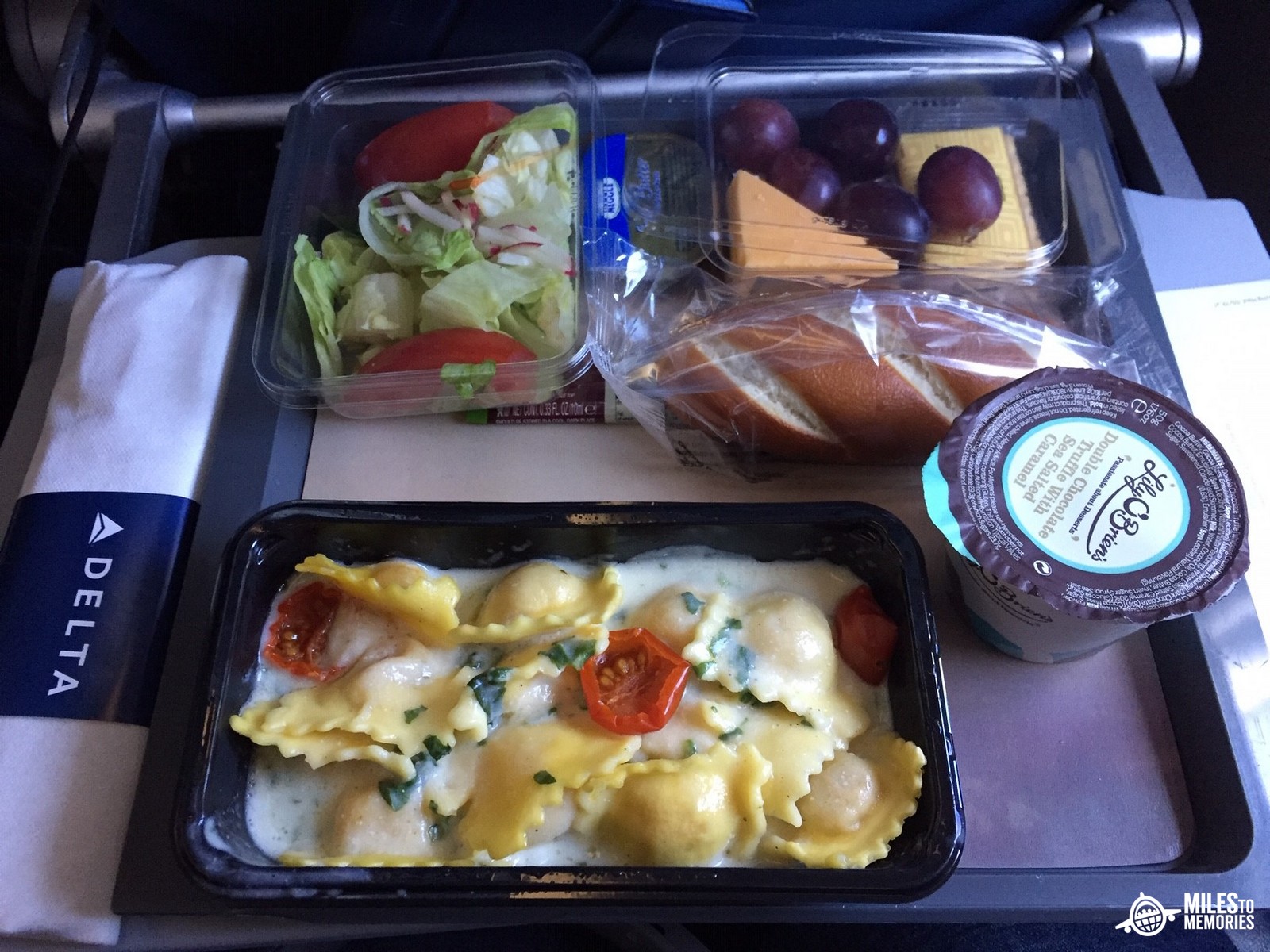Comparing Delta One & Comfort+ lunch