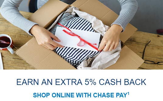 chase pay 5% extra