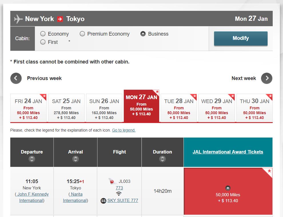 best miles for booking jal business mileage bank