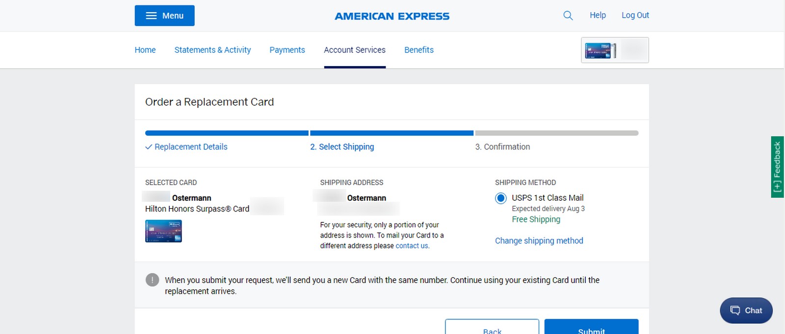 Amex Replacement Card Without Calling