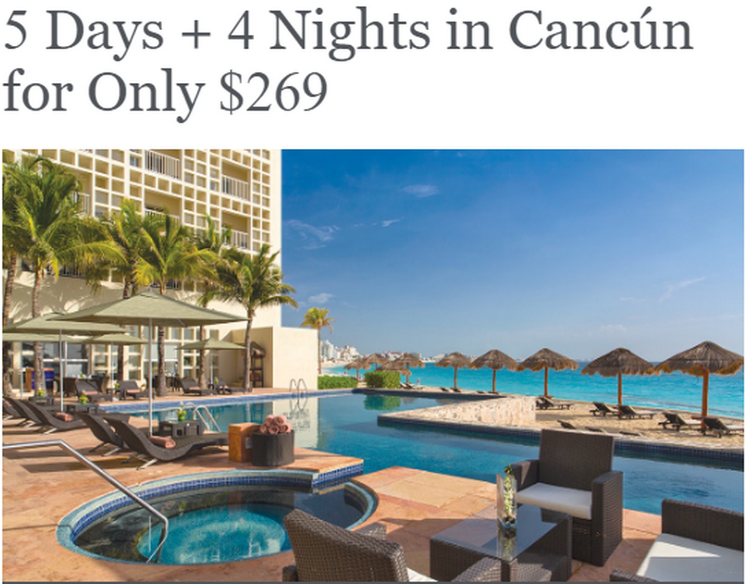 Westin Cancun Timeshare Offer