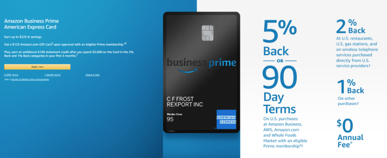 Amazon Business Prime American Express Card Bonus