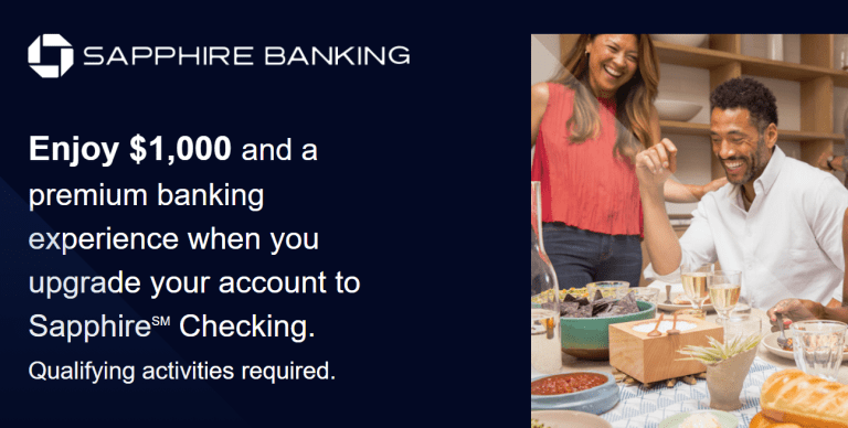 Chase Sapphire Banking 1000 bonus