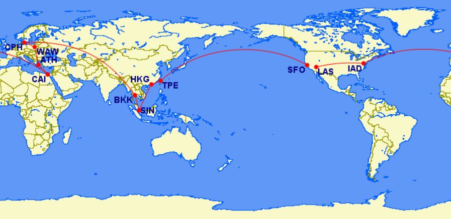 best miles for around the world trips - ana