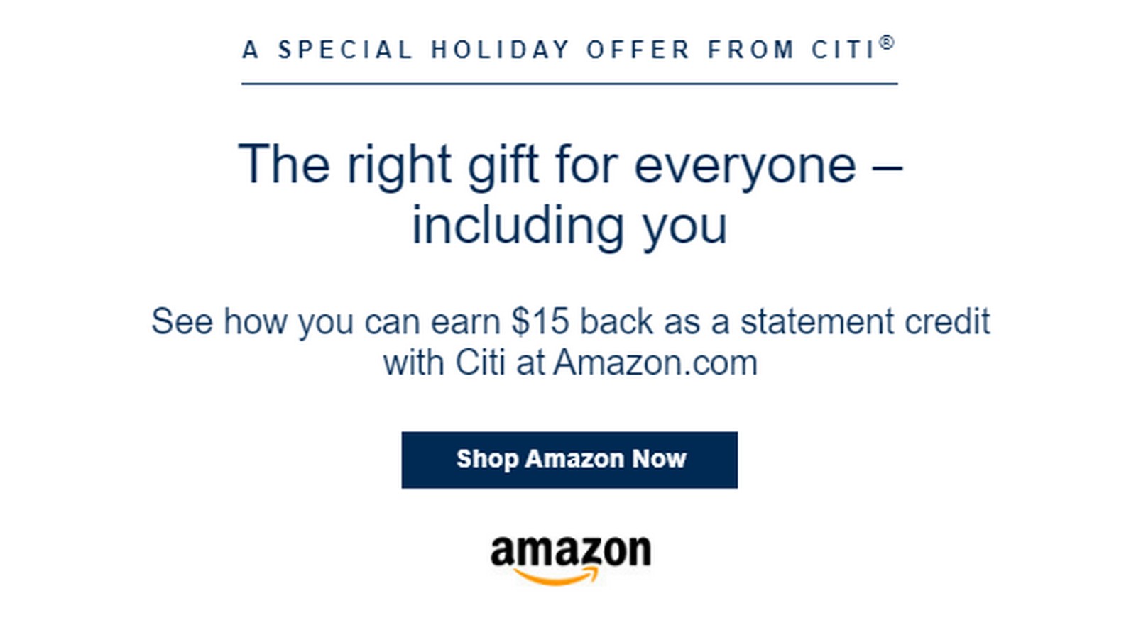 $15 Off Amazon Offer For Citi Cardholders