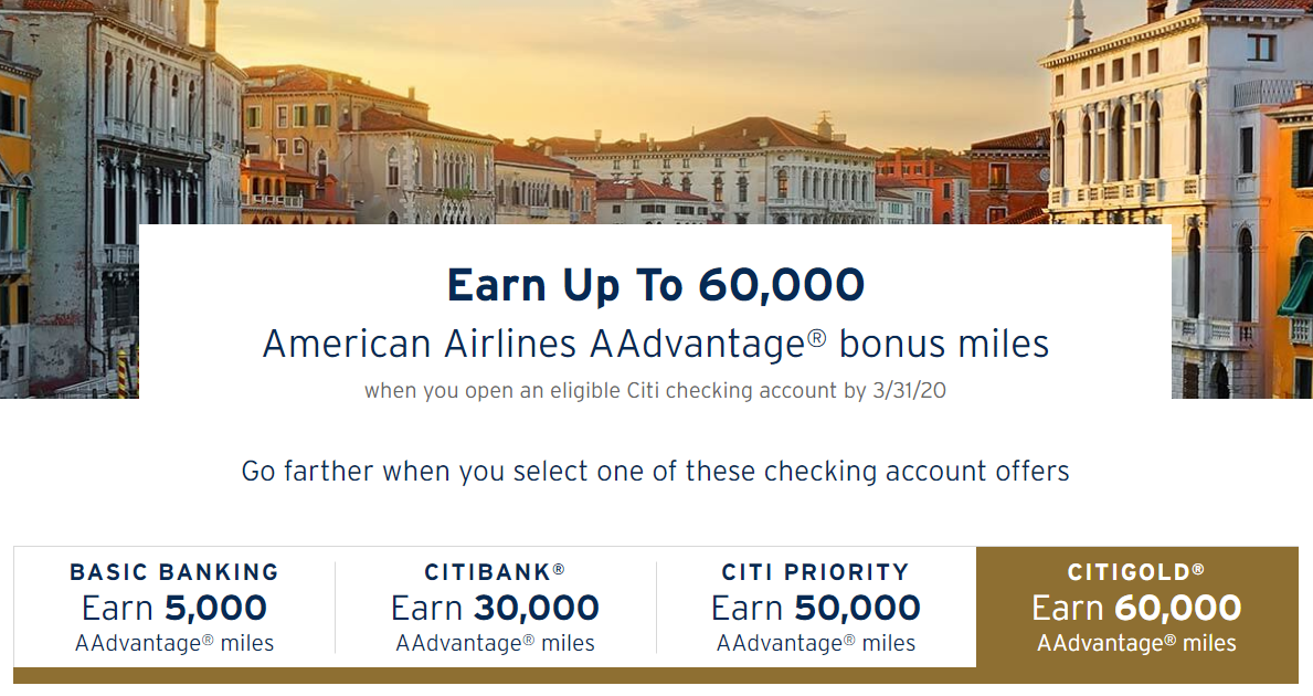 Citi Checking AA Offer