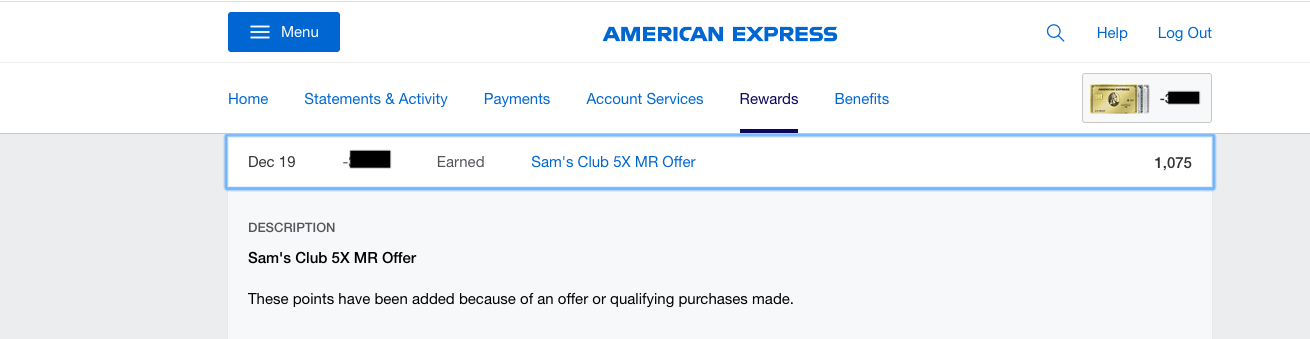 Stacking points online with Amex offers